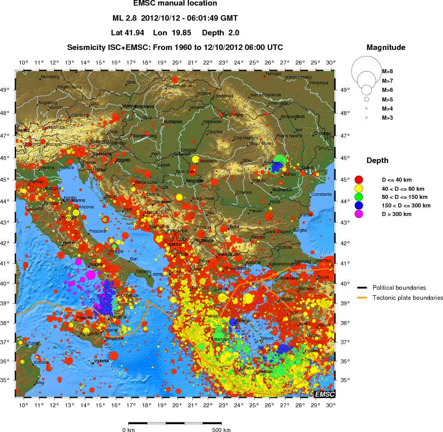 wide historical seismicity
