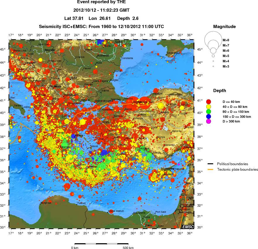 wide historical seismicity