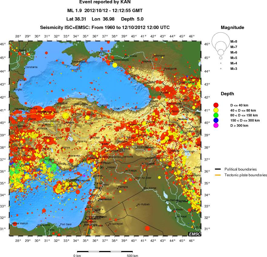 wide historical seismicity
