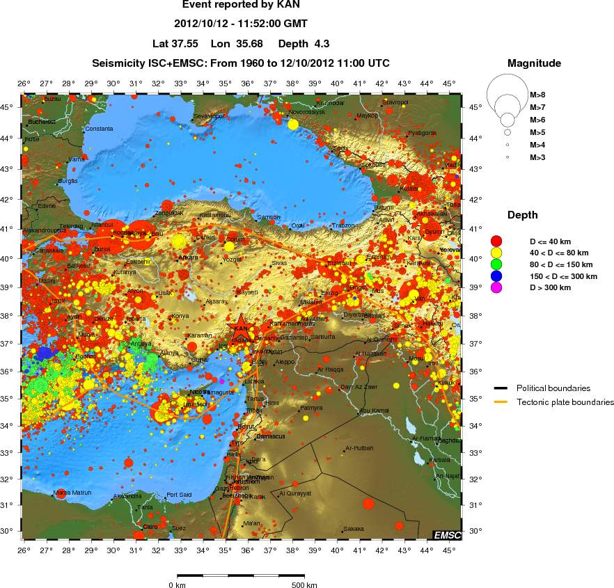 wide historical seismicity