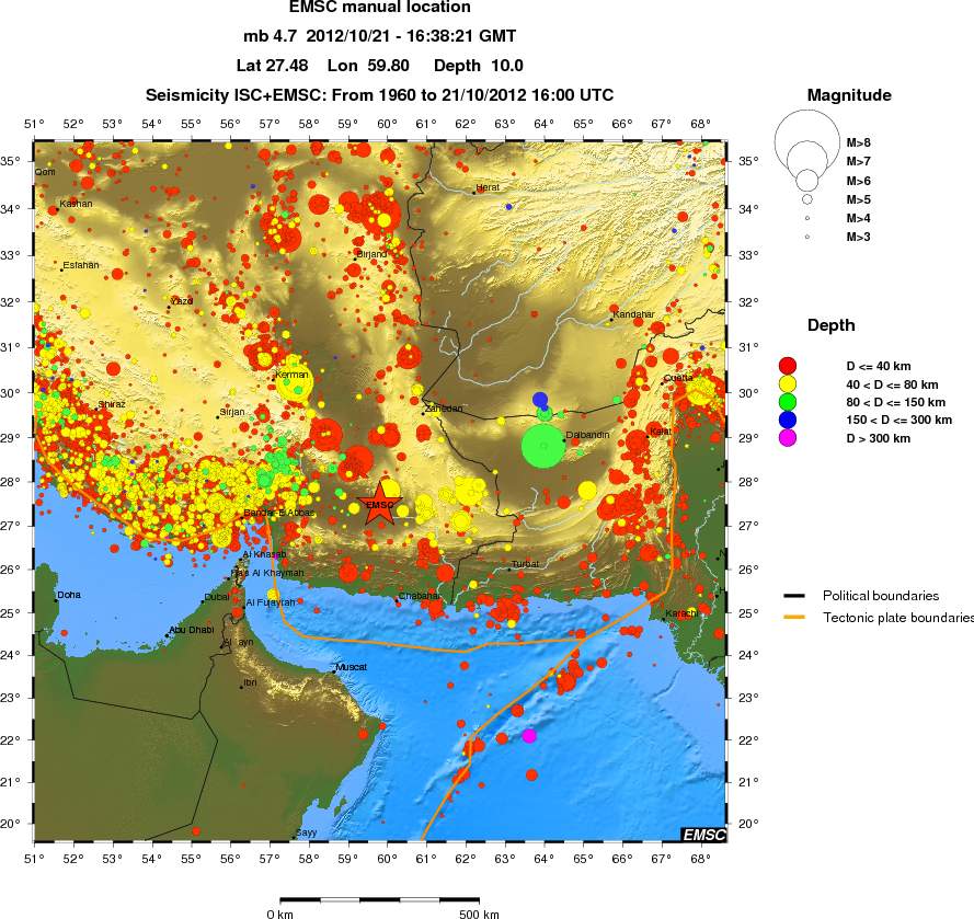 wide historical seismicity