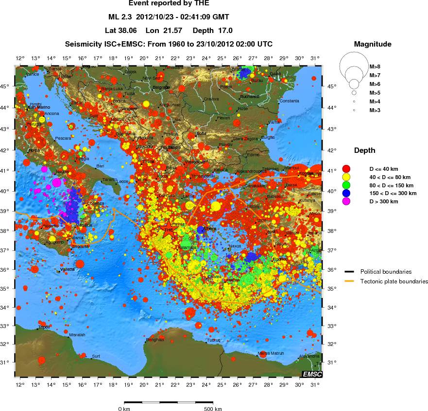 wide historical seismicity
