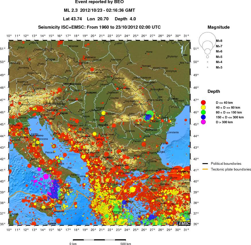 wide historical seismicity