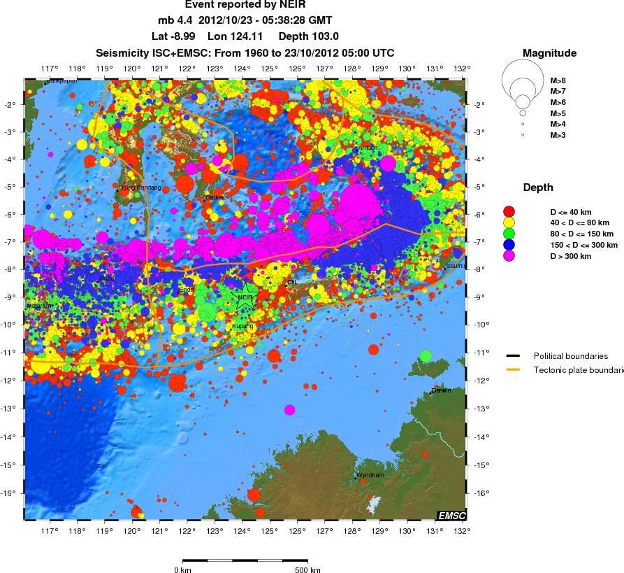 wide historical seismicity