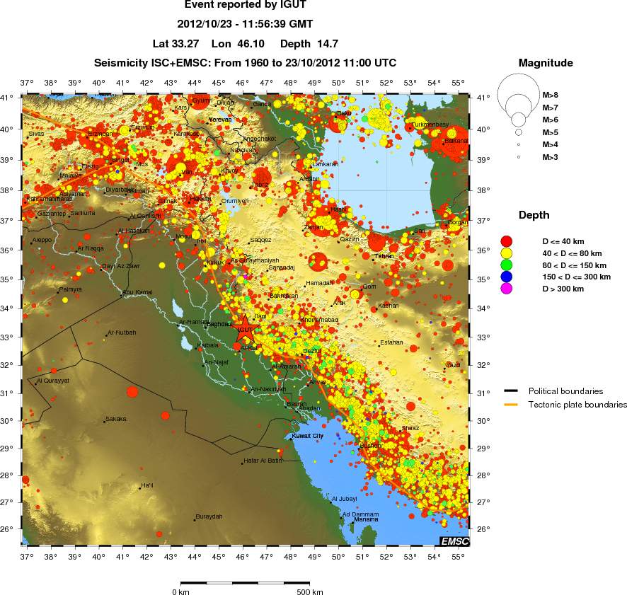 wide historical seismicity