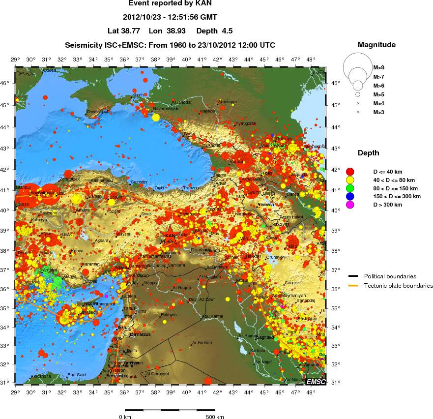 wide historical seismicity