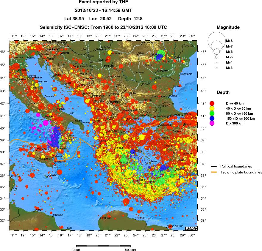 wide historical seismicity