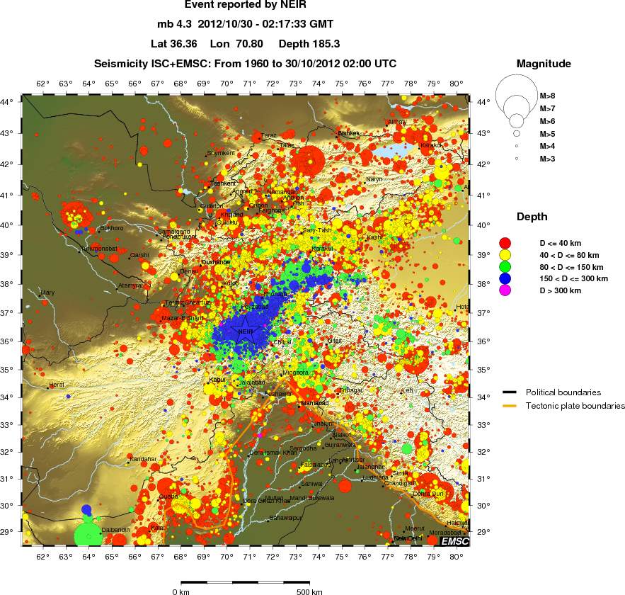 wide historical seismicity