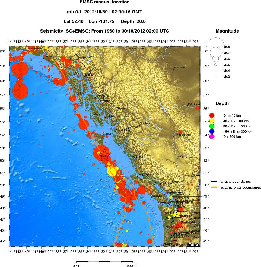 wide historical seismicity