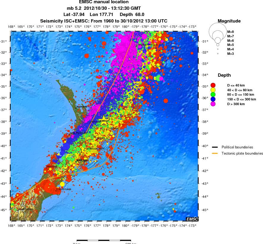 wide historical seismicity