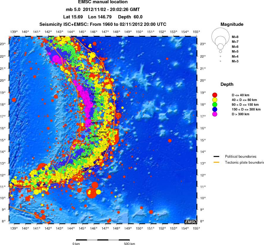 wide historical seismicity
