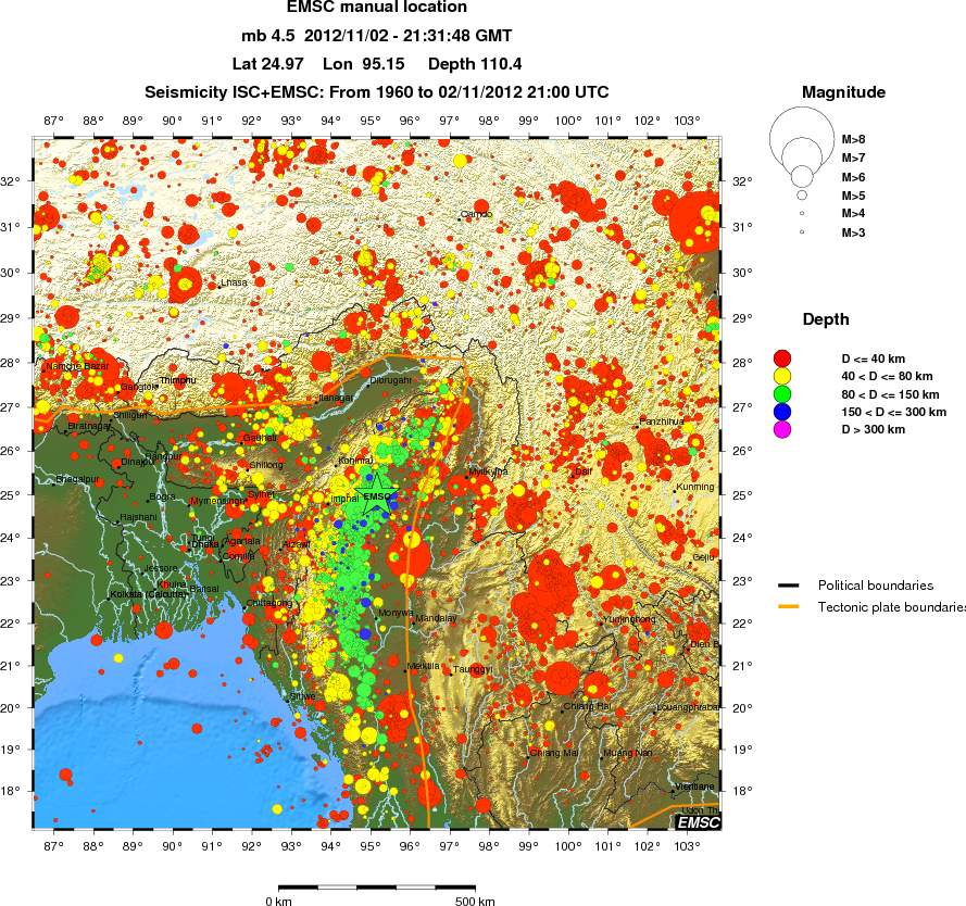 wide historical seismicity
