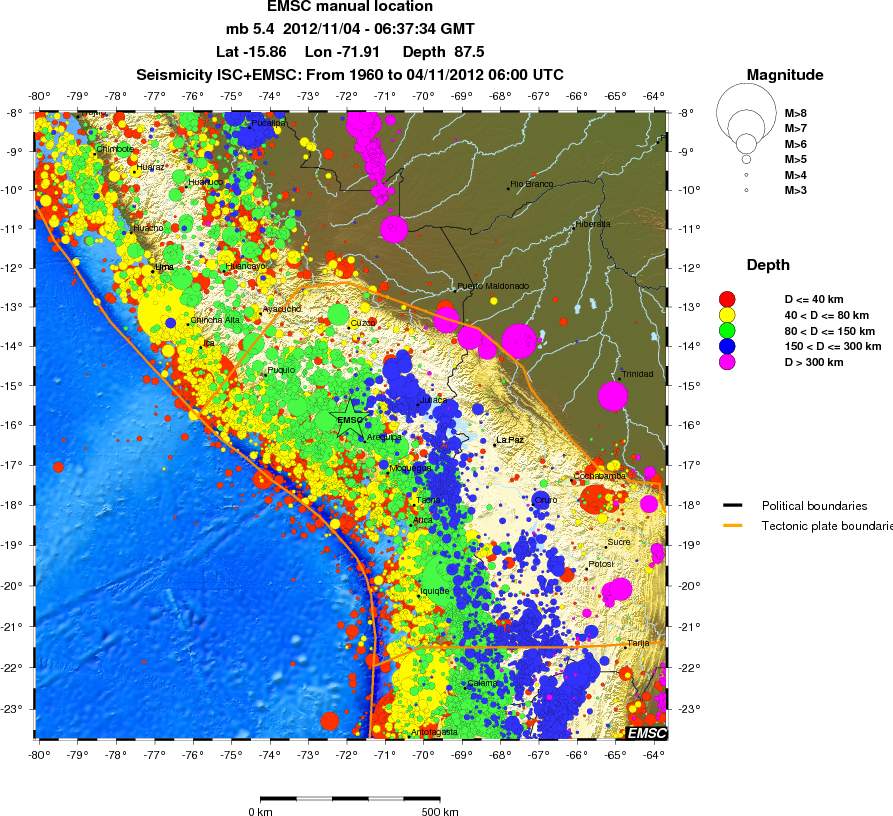 wide historical seismicity