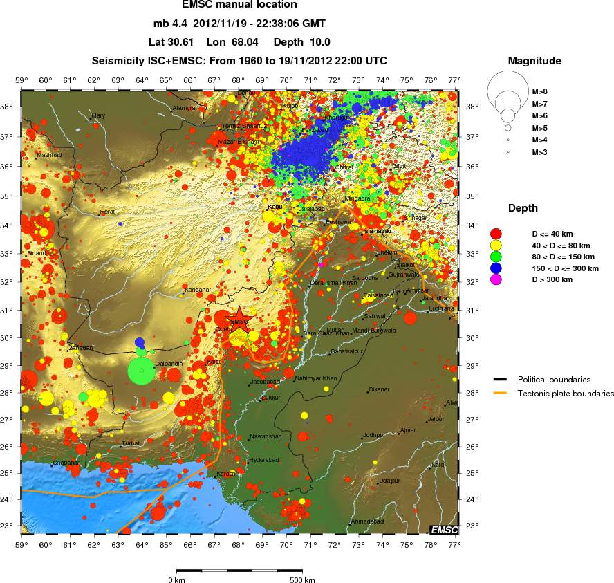 wide historical seismicity