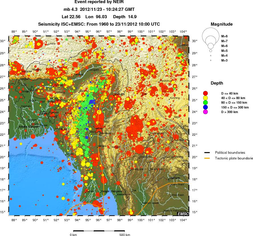 wide historical seismicity