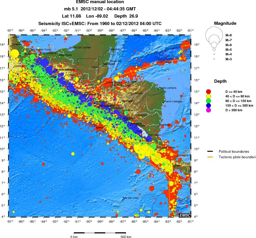 wide historical seismicity