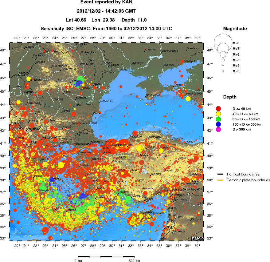 wide historical seismicity