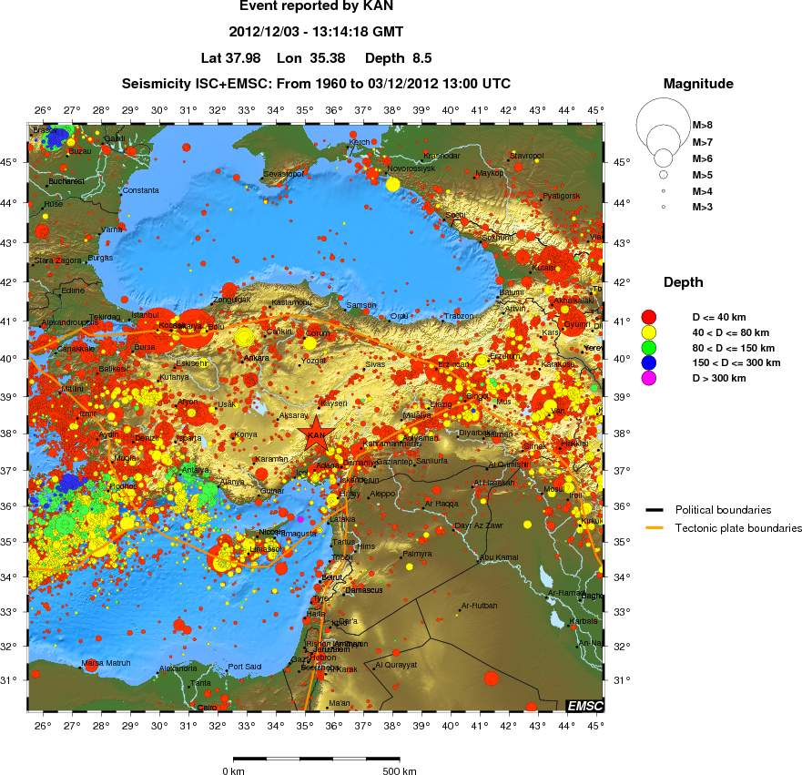 wide historical seismicity