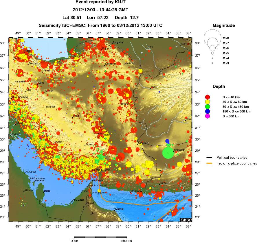 wide historical seismicity
