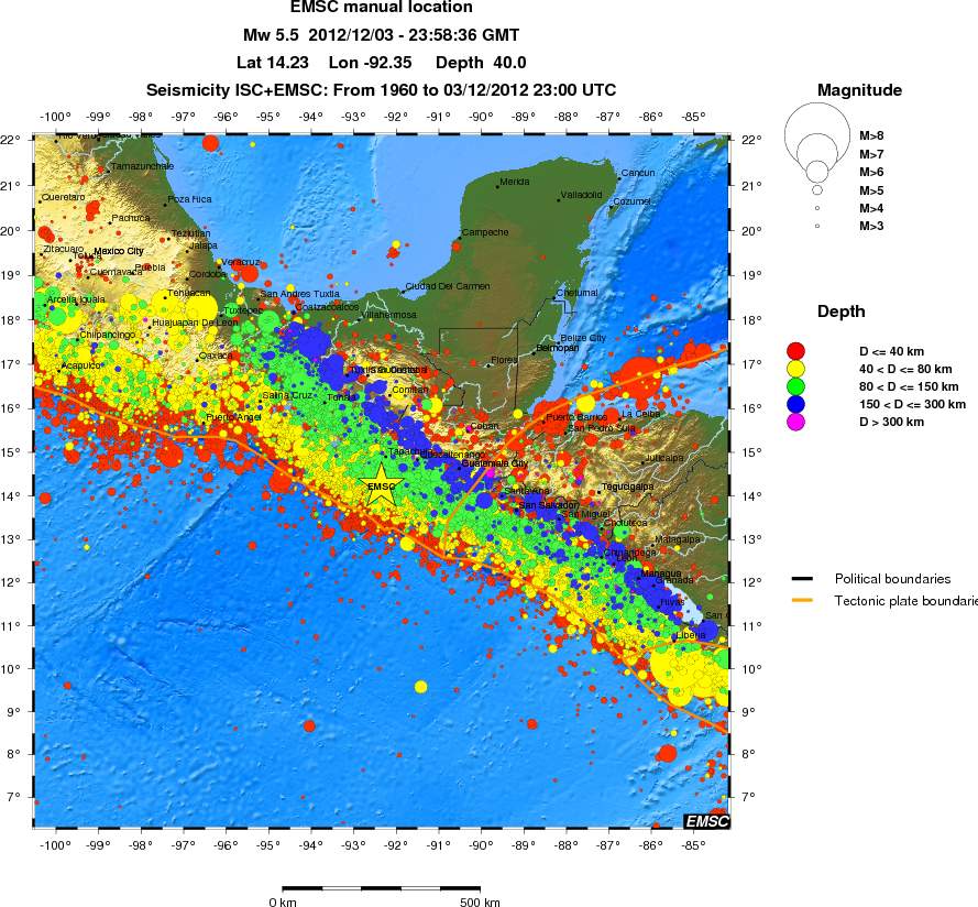 wide historical seismicity
