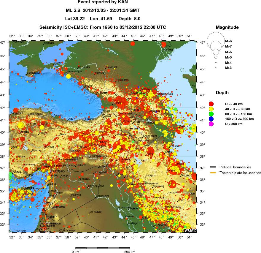 wide historical seismicity