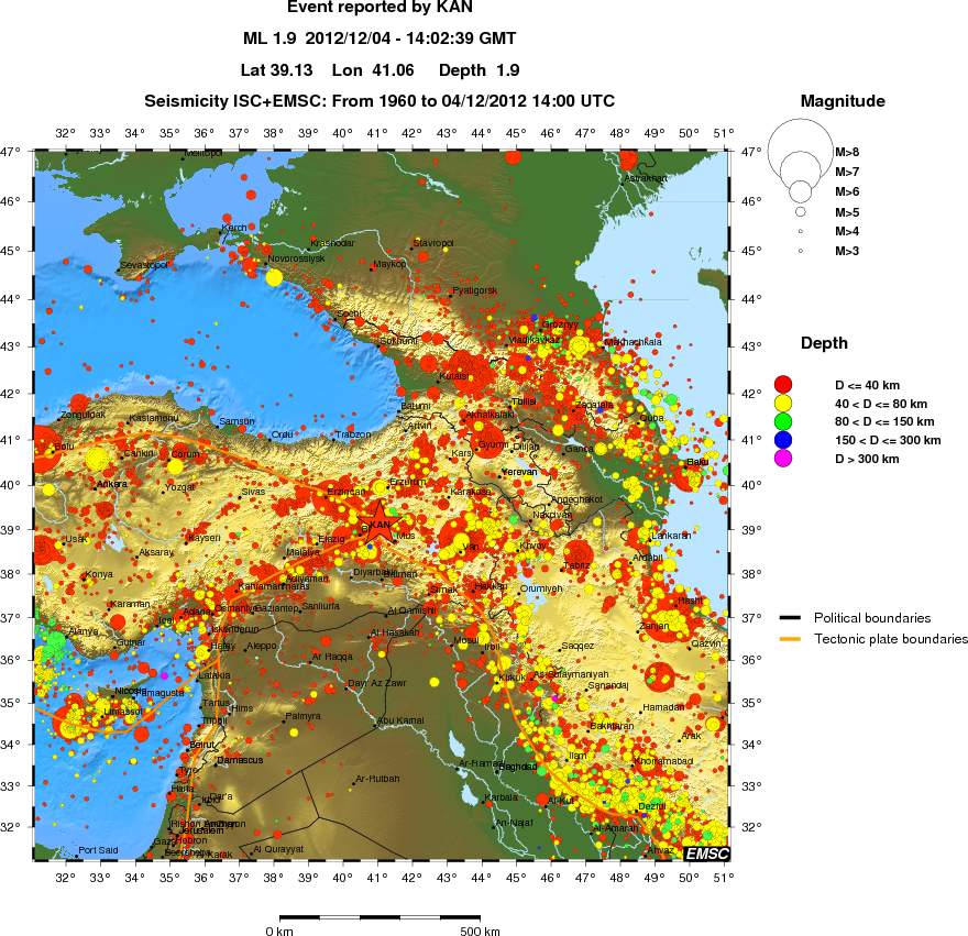 wide historical seismicity