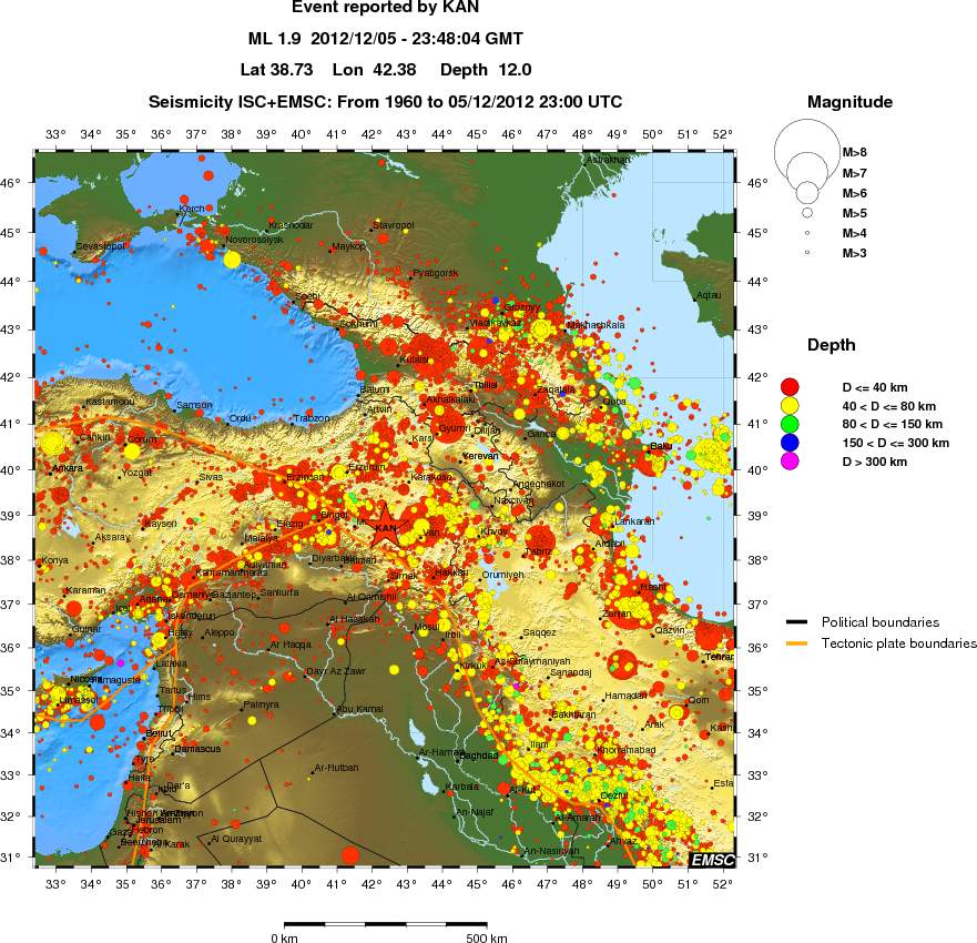 wide historical seismicity