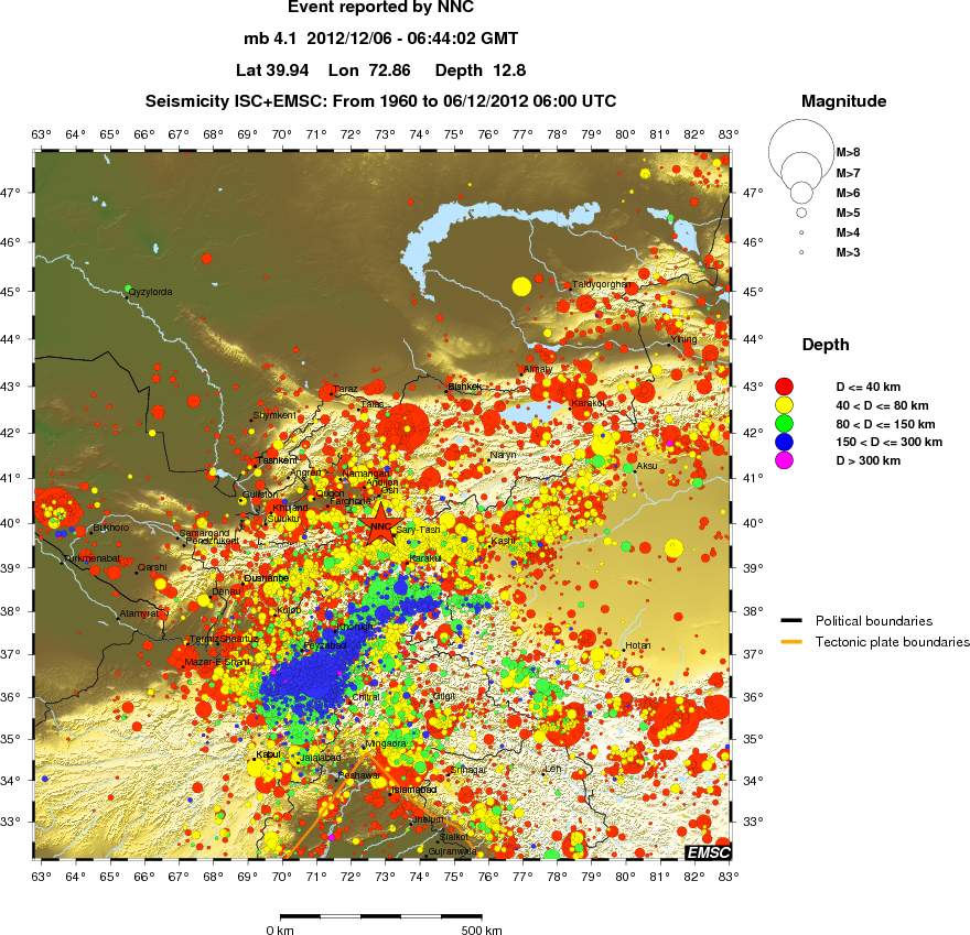 wide historical seismicity