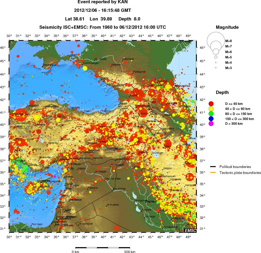 wide historical seismicity