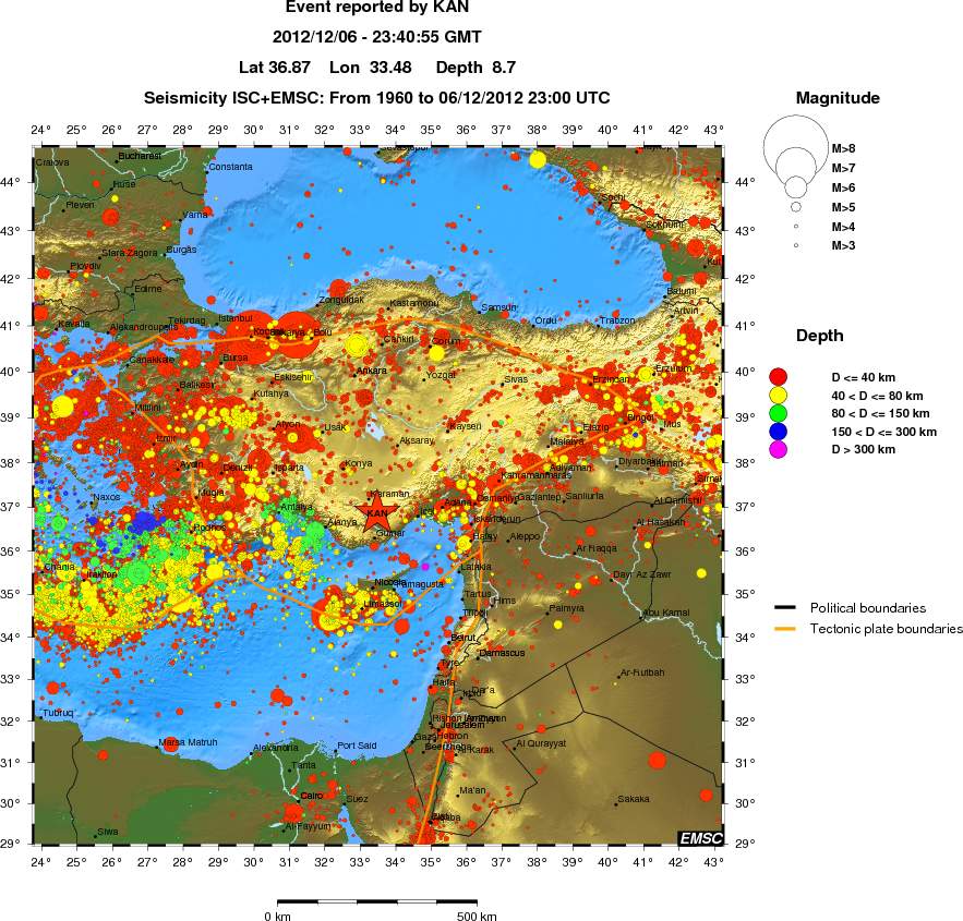 wide historical seismicity
