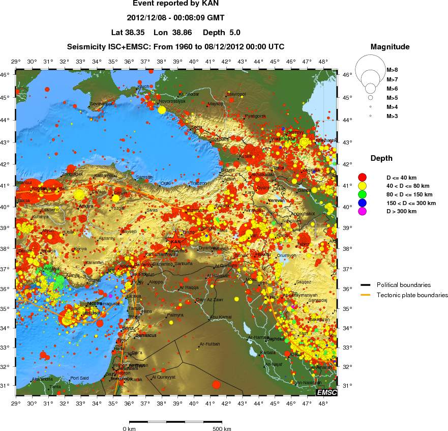 wide historical seismicity