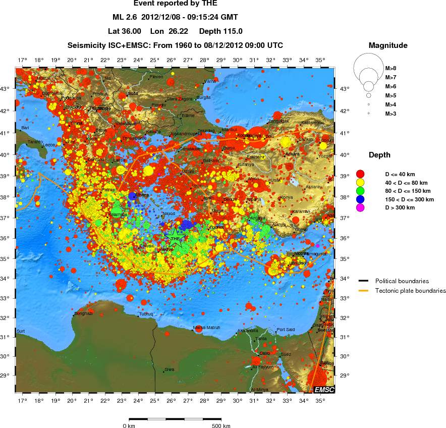 wide historical seismicity