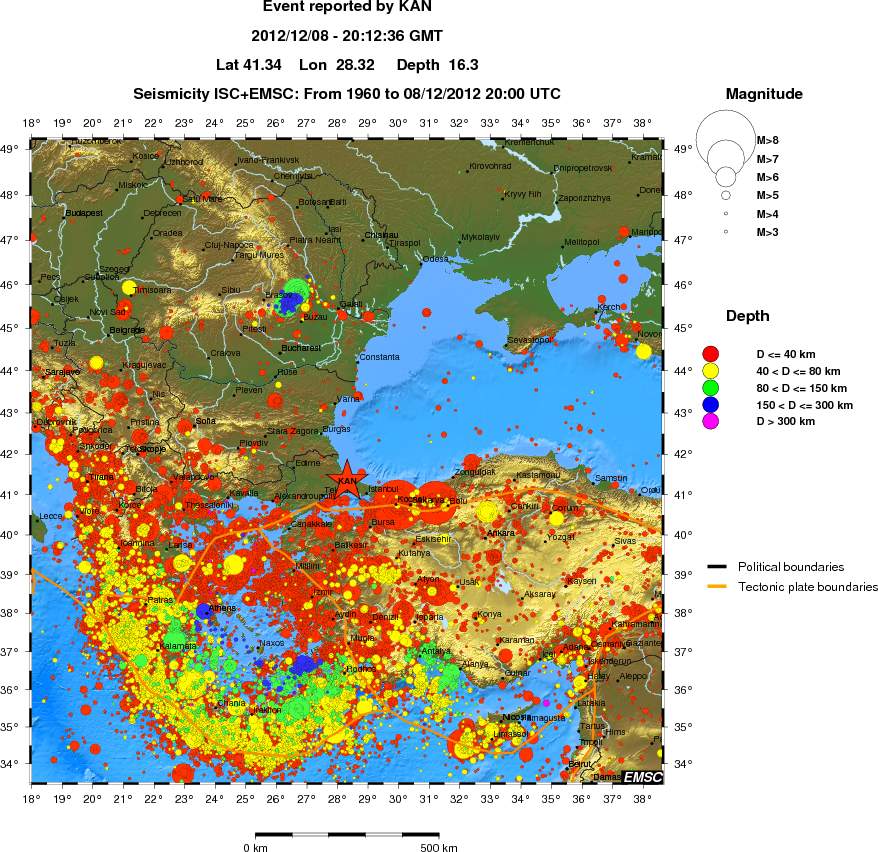wide historical seismicity