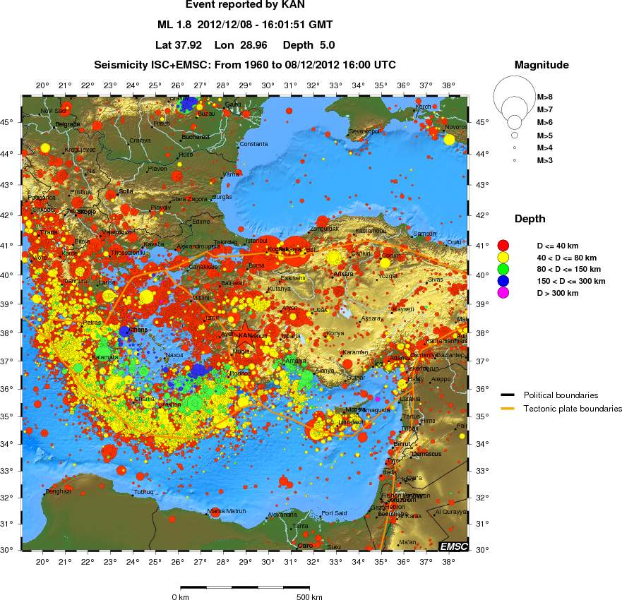 wide historical seismicity