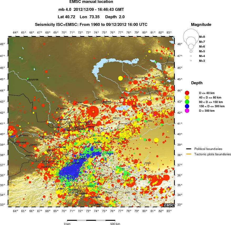wide historical seismicity