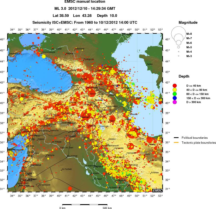 wide historical seismicity