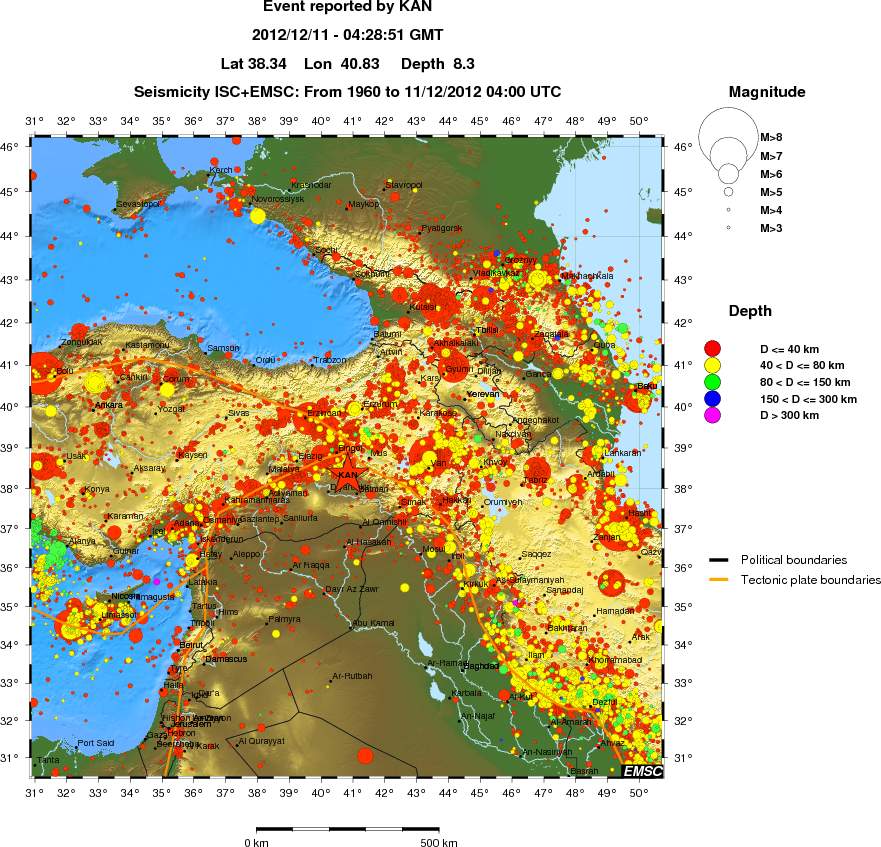wide historical seismicity