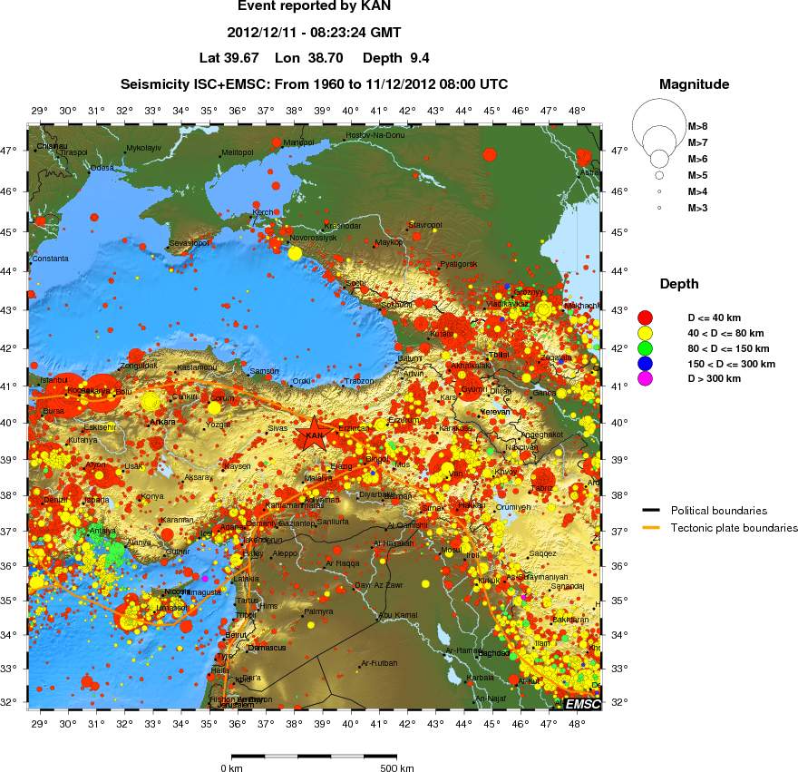 wide historical seismicity