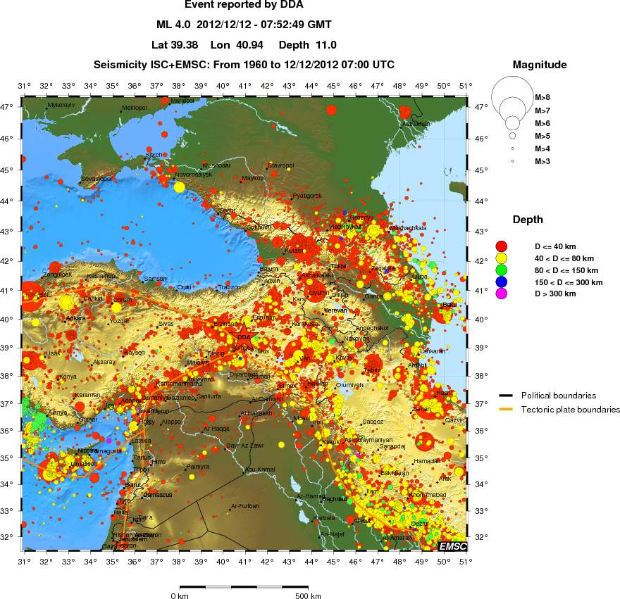 wide historical seismicity