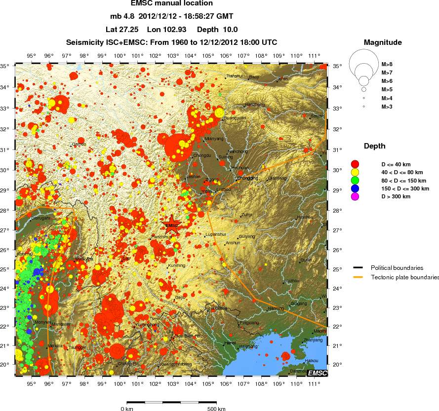 wide historical seismicity