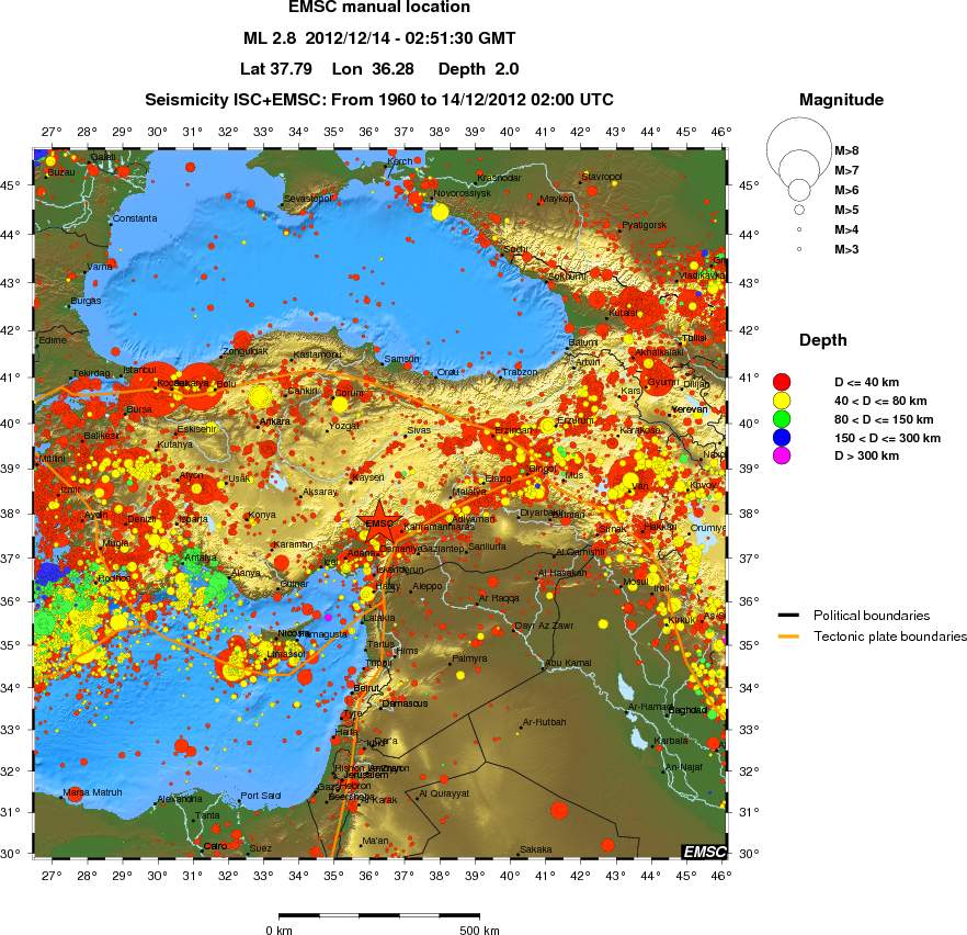 wide historical seismicity