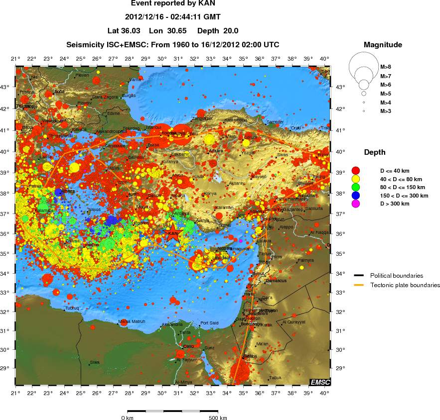 wide historical seismicity