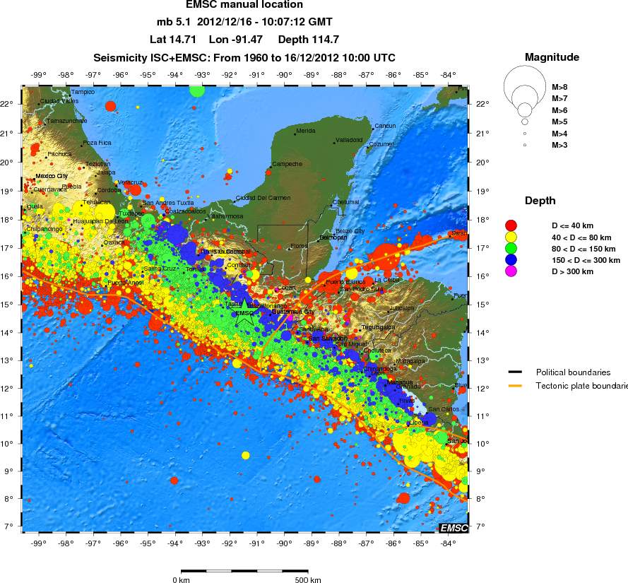 wide historical seismicity