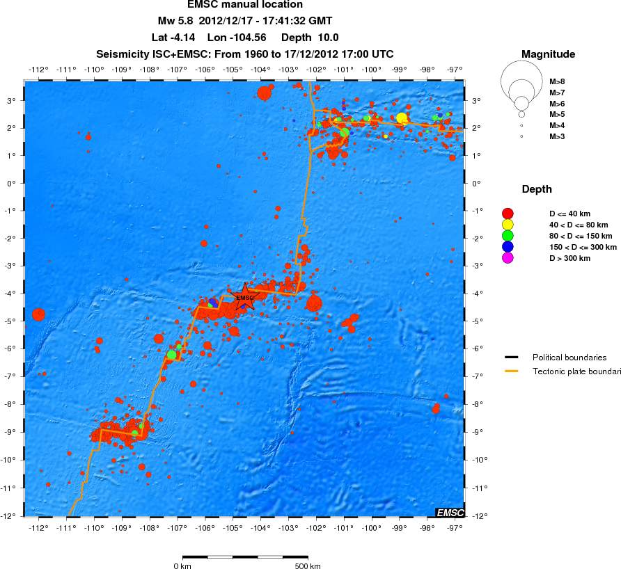 wide historical seismicity
