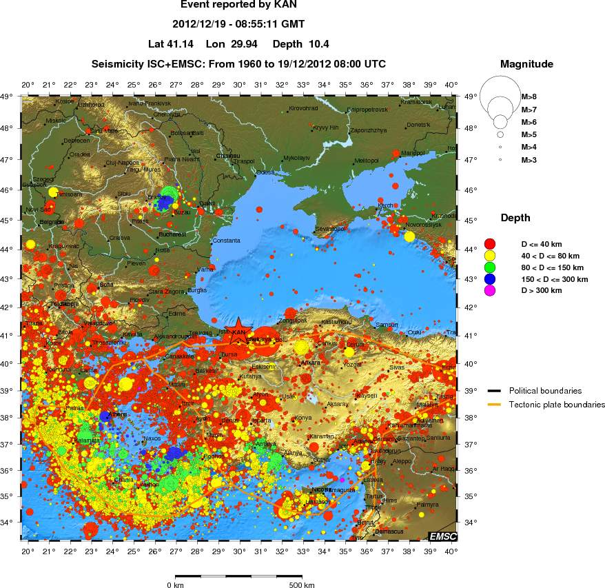 wide historical seismicity