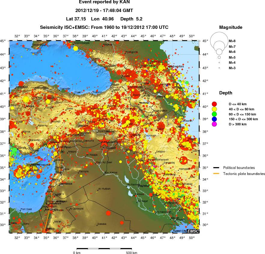 wide historical seismicity