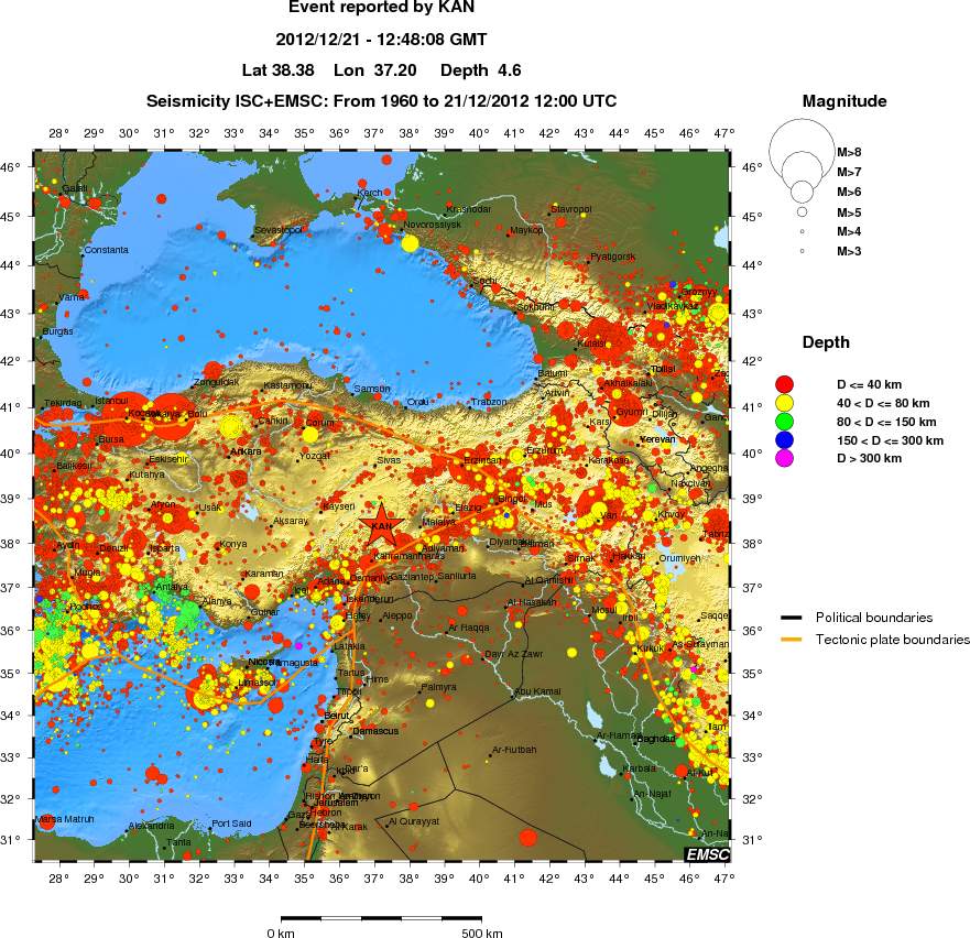wide historical seismicity