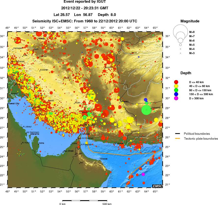 wide historical seismicity