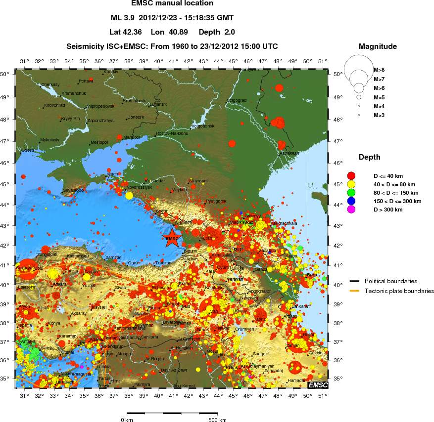wide historical seismicity