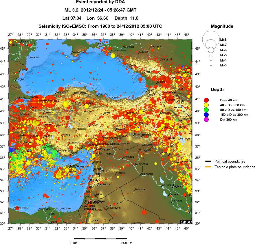 wide historical seismicity